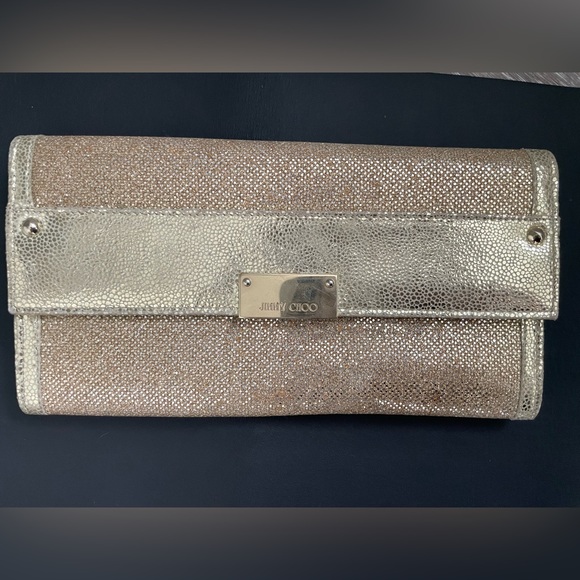 Jimmy Choo Gold Clutch - Picture 2 of 3